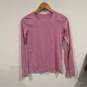 Everlane size xsmall pink/purple long sleeve top